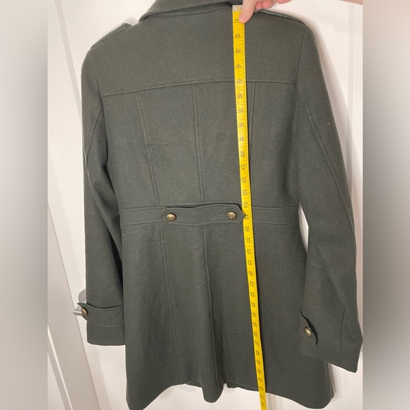 Esprit Wool Blend Green Military Style Peacoat Jacket Women’s medium - Picture 8 of 9